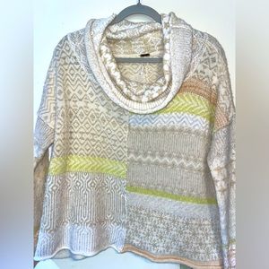 Free people sweater cowl neck